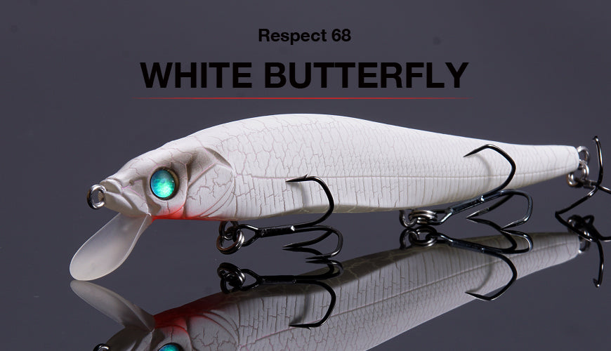 Megabass Respect Color WHITE BUTTERFLY – blueseabass