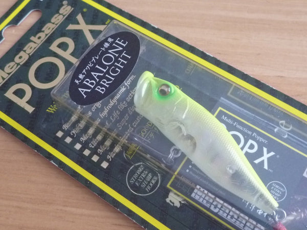 Megabass POPX Abalone Bright 天然アワビプレート Megabass POPX ABALONE – blueseabass Megabass POPX Abalone Bright