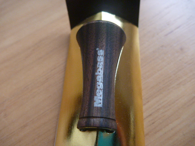 新品 メガバス Megabass トランペット テーパー ウッド リールハンドル ノブ TRUMPET TAPER WOOD KNOB KOKUTAN 黒檀 TRUMPET TAPER WOOD KNOB | Megabass-メガバス