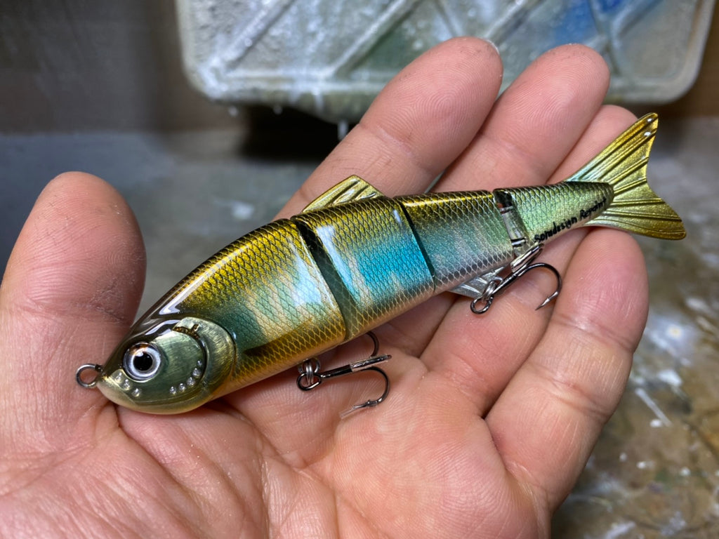 Sora Design ABT lure Banshee repainting by Hiroshi Kamei blueseabass Sora Design ABT lure Banshee repainting by Hiroshi Kamei blueseabass