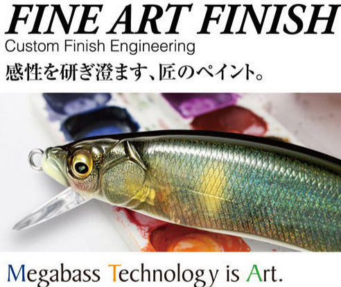 art fishing lures Megabass VISION ONETEN Jr. FINE ART FINISH – blueseabass