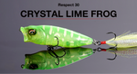 Megabass Respect Color CRYSTAL LIME FROG